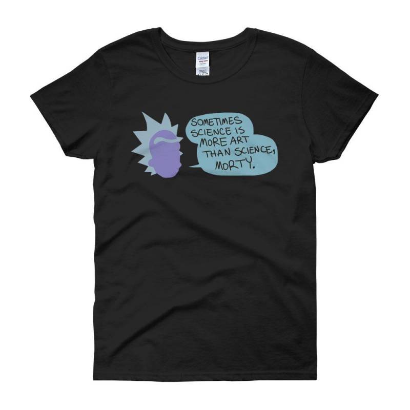 Rick And Morty Rick Sanchez Quote Science Logo Women’S T Shirt