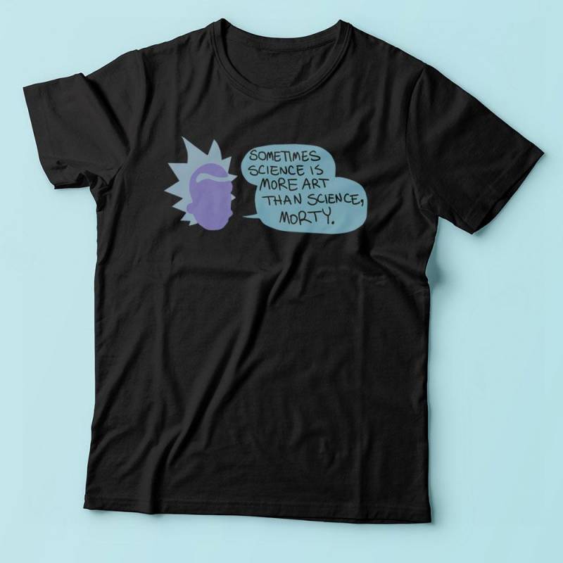 Rick And Morty Rick Sanchez Quote Science Logo Men’S T Shirt