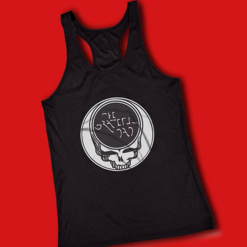 Gratefull Dad Logo Skull Women’S Tank Top Racerback