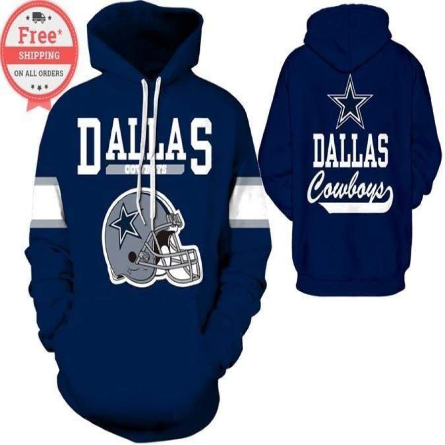 Dallas Cowboys Football Team Printed Unisex Hoodie Unisex 3D All Over Print