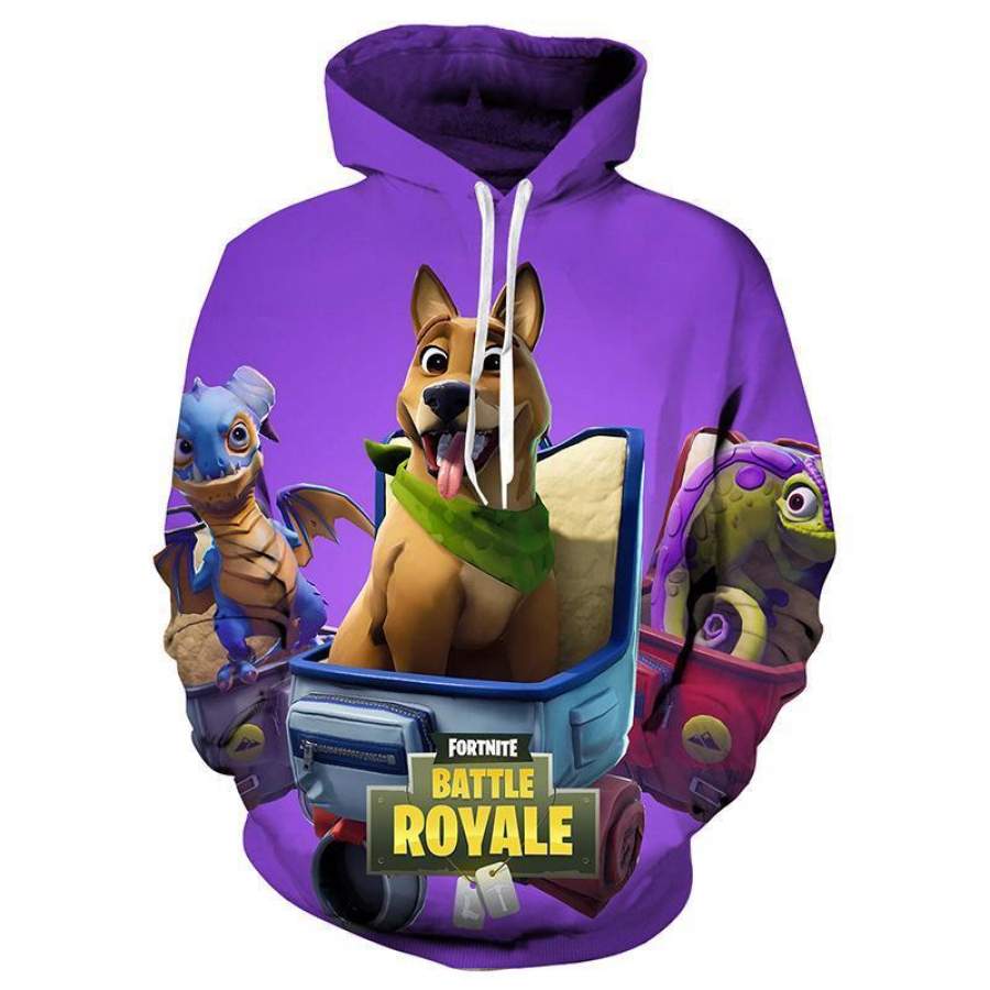 3D Fortnite Battle Royale Printed Pullover Hoodie Sweatshirts Jacket Outerwear – 3D All Over Printed – VF417