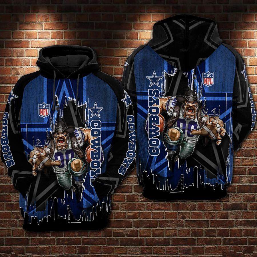 Dallas Cowboys Hoodie 3D Style2234 All Over Printed