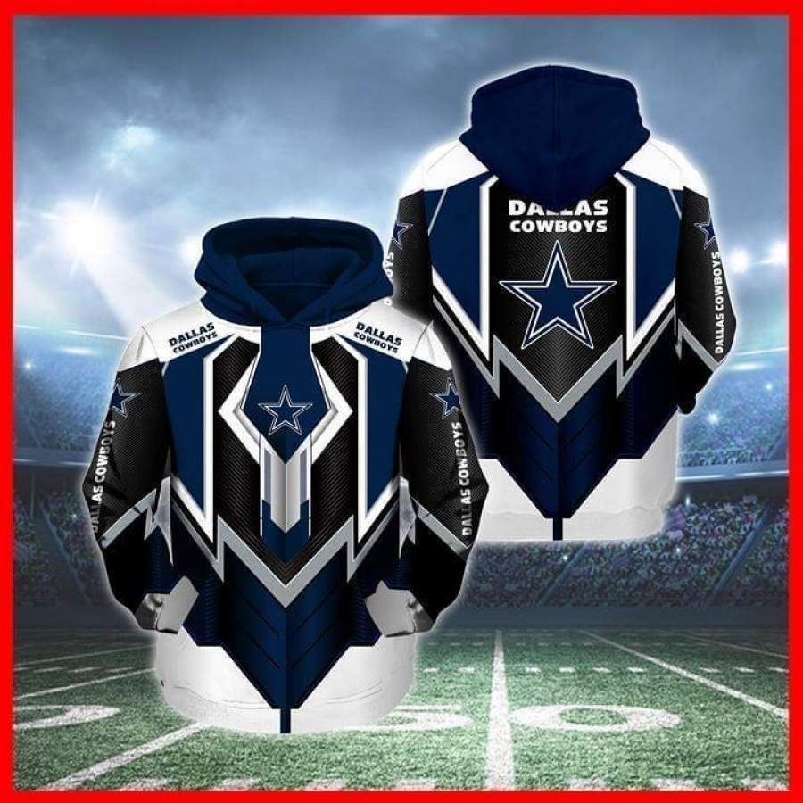 Dallas Cowboys Hoodie 3D Style2105 All Over Printed