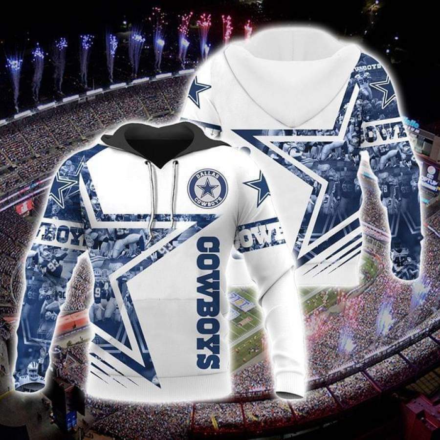 Dallas Cowboys Hoodie 3D Style2125 All Over Printed