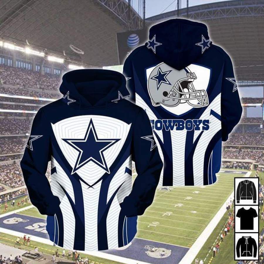 Dallas Cowboys Hoodie 3D Style2128 All Over Printed