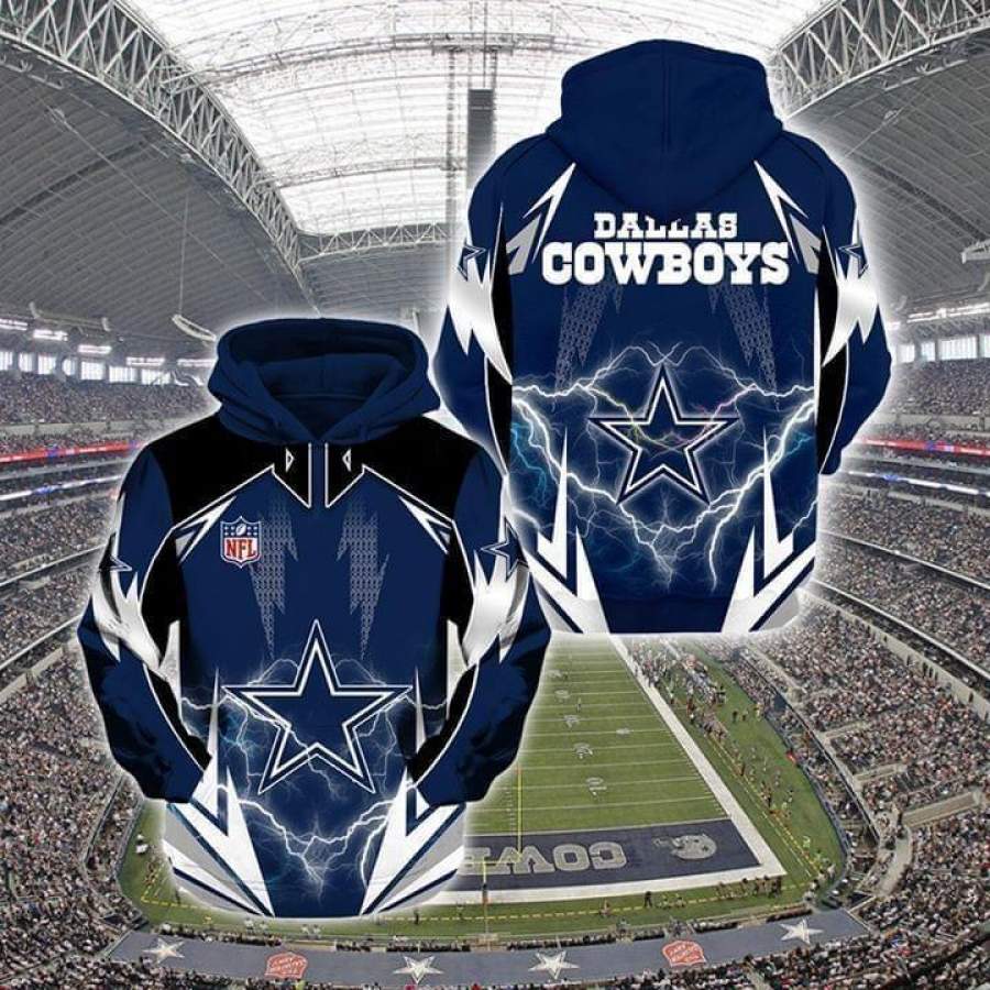 Dallas Cowboys Hoodie 3D Style2117 All Over Printed