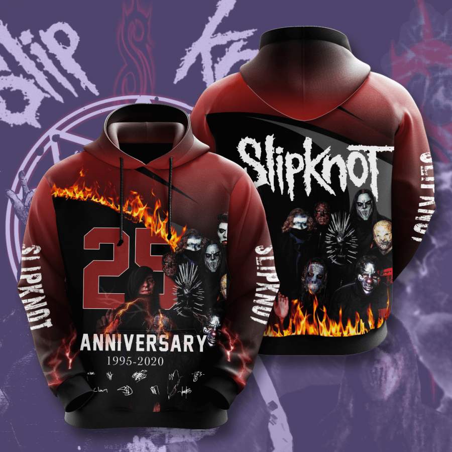 25 Slipknot Anniversary 1995 2020 Hoodie Unisex 3D All Over Print