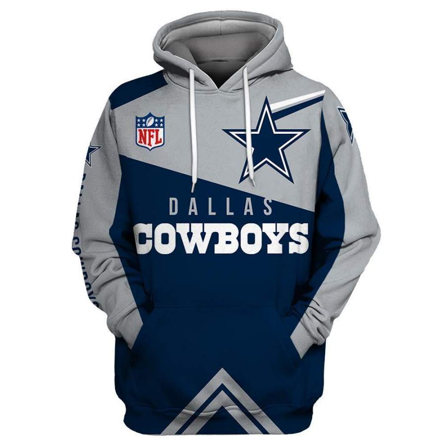 Dallas Cowboys 3D Printed Hooded Pocket Pullover All-over print pullover Hoodie 281 style