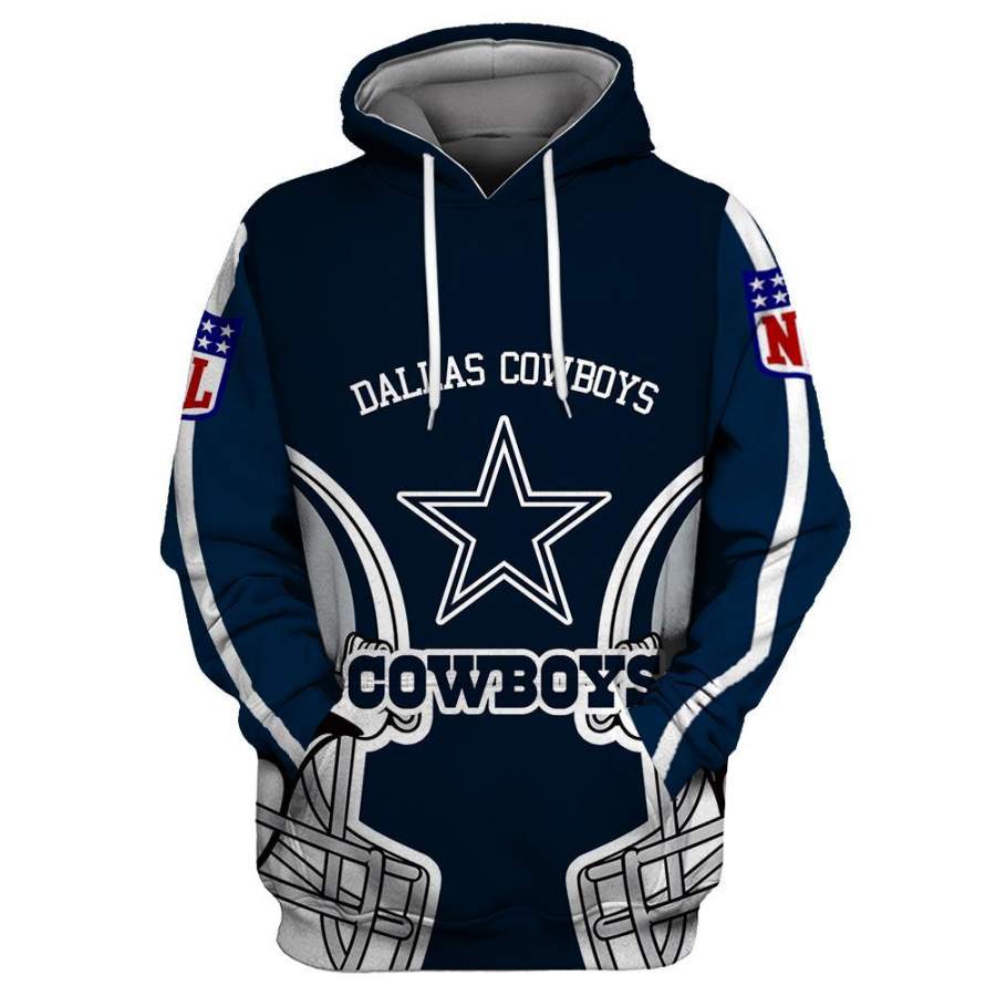 Dallas Cowboys 3D Printed Hooded Pocket Pullover All-over print pullover Hoodie 279 style