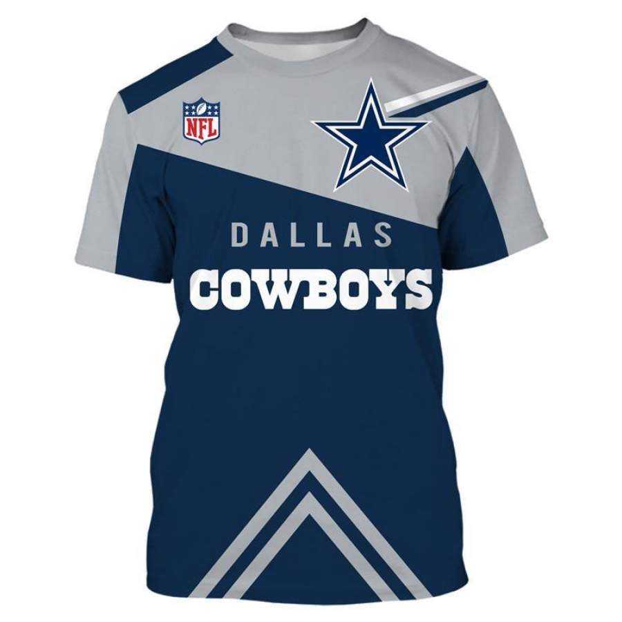 Dallas Cowboys T T-Shirt 3D All Over Prints Mens Short Sleeve O Neck For Fans