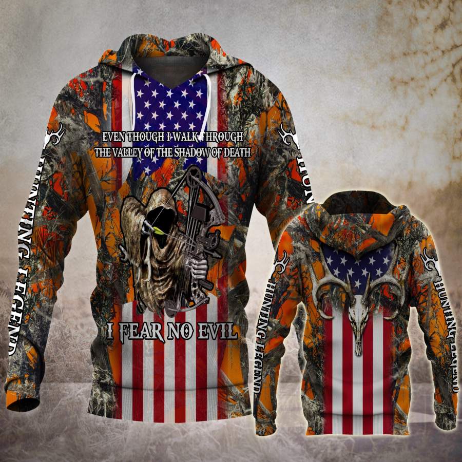 Bow Hunting Flag 3D All Over Print All-over print unisex pullover hoodie