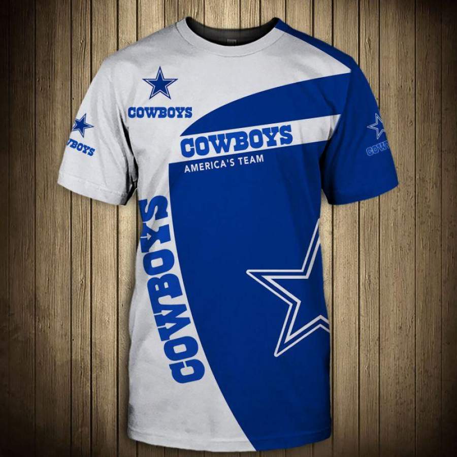 Dallas Cowboys T-Shirt 3D All Over Print Custom 3D Dallas Cowboys Graphic Printed 3D T-Shirt 3D All Over Print All Over Print Tee For Men For Women