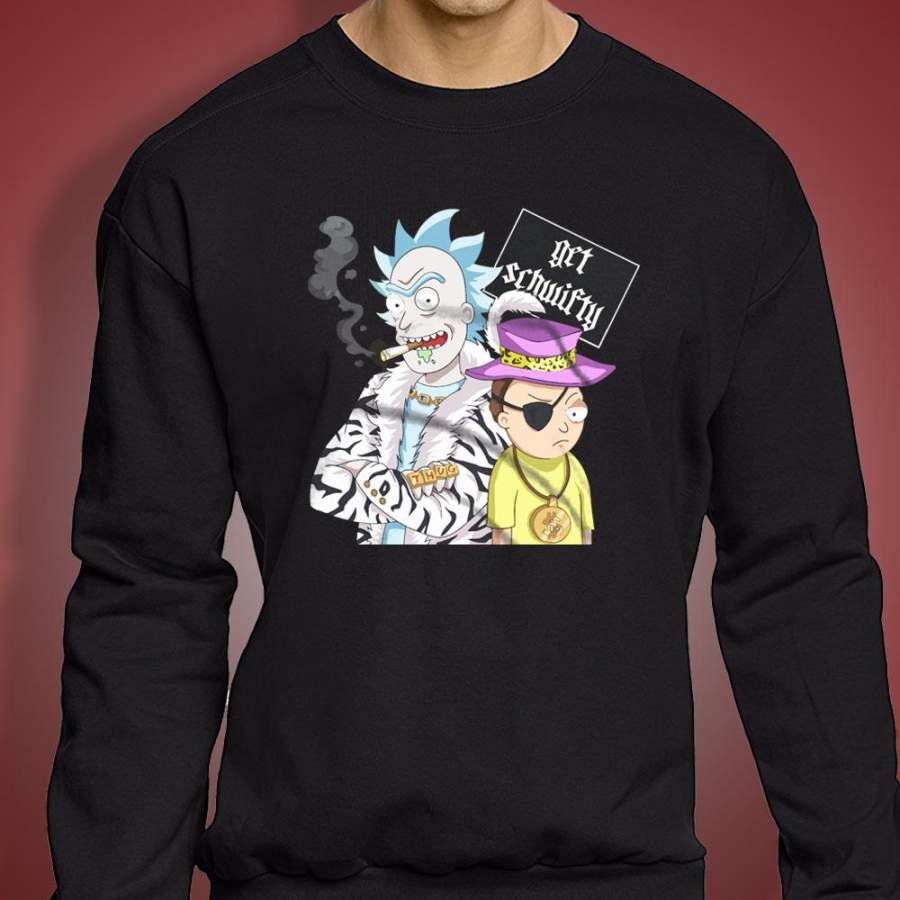 Get Schwifty Rick And Morty Enamel Men’S Sweatshirt