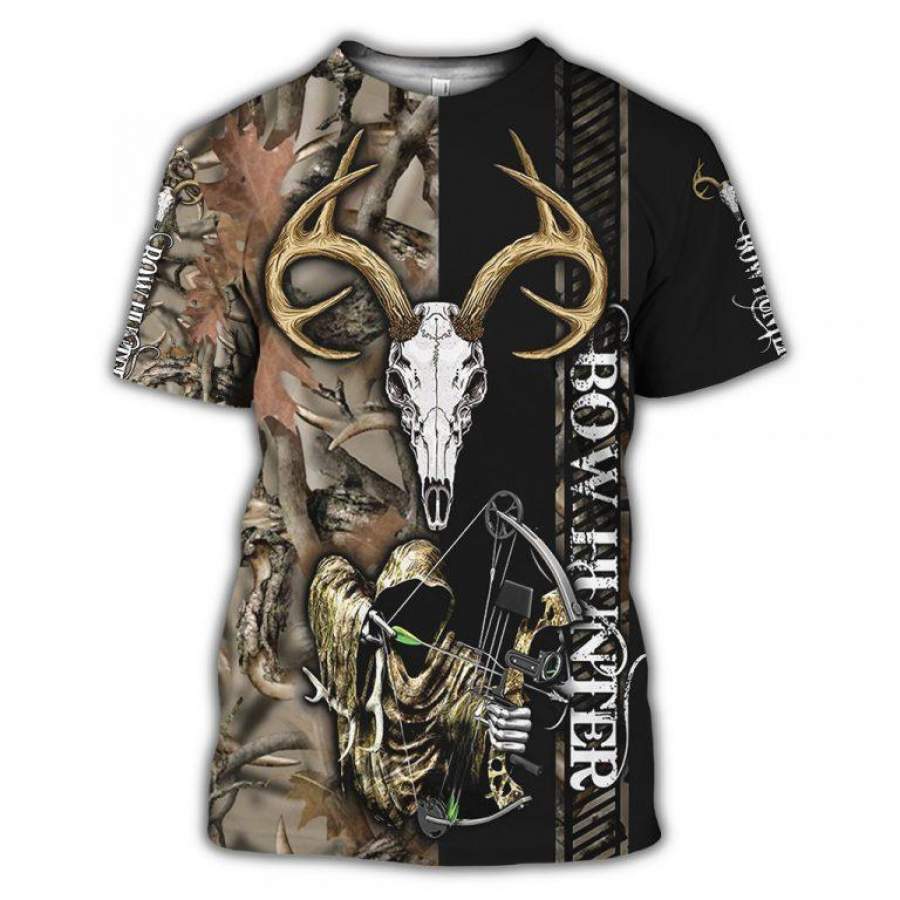 Bow Hunting T-Shirt 3D All Over Print Custom 3D Bow Hunting Graphic Printed 3D T-Shirt 3D All Over Print All Over Print Tee For Men For Women