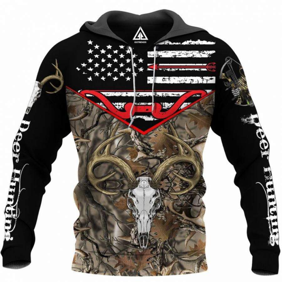 Deer Hunting Hoodie Unisex 3D All Over Print