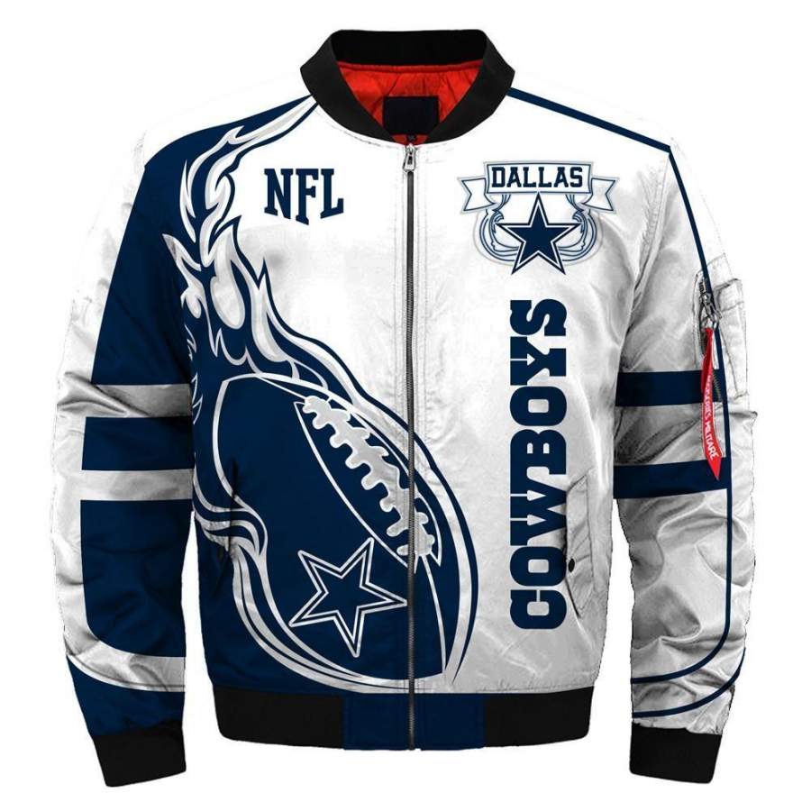 Bomber Jacket Dallas Cowboys Hoodie Unisex 3D All Over Print