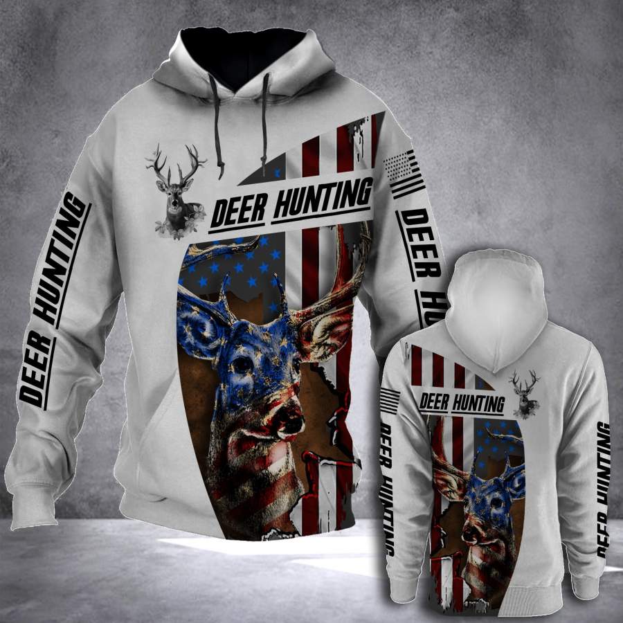 Deer Hunting Flag All-over print unisex pullover hoodie