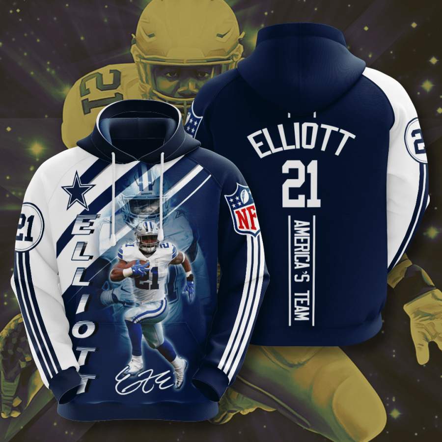 Dallas Cowboys Ezekiel Elliott Hoodie 3D Style5031 All Over Printed