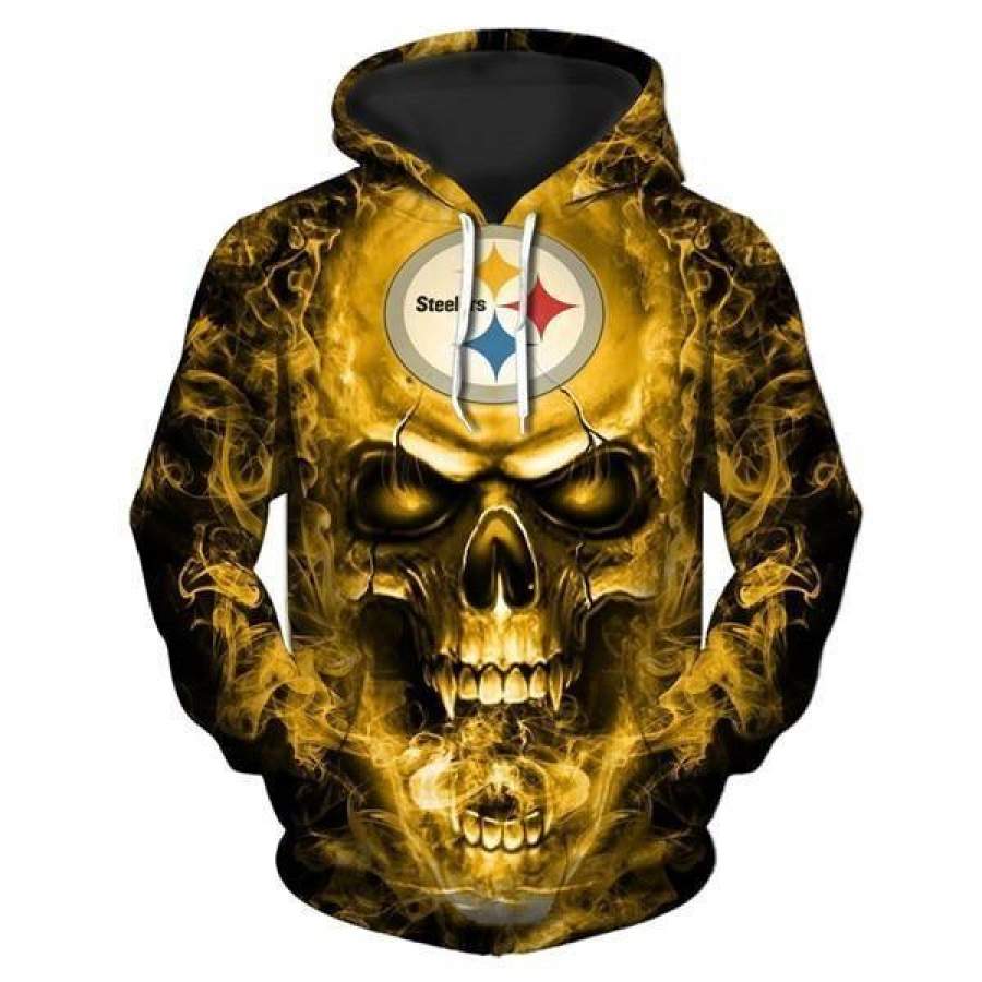 Dallas Cowboys Skull Hoodie Unisex 3D All Over Print