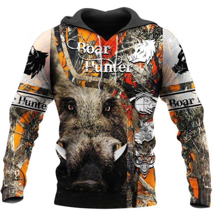 Boar Hunter – Hunting Boar Hoodie 3D Style4941 All Over Printed