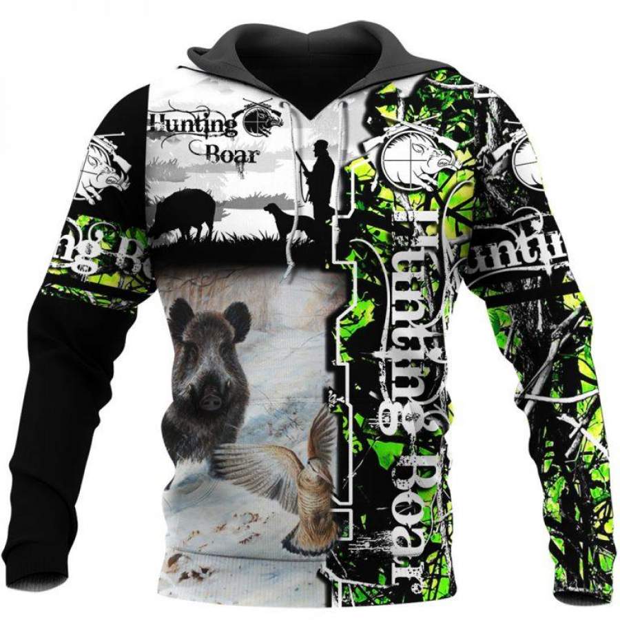 Boar Hunter – Hunting Boar Hoodie 3D Style4938 All Over Printed