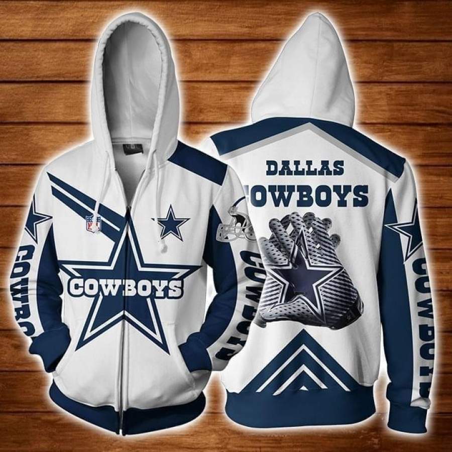 Dallas Cowboys Fan Zip Hoodie Unisex 3D All Over Print