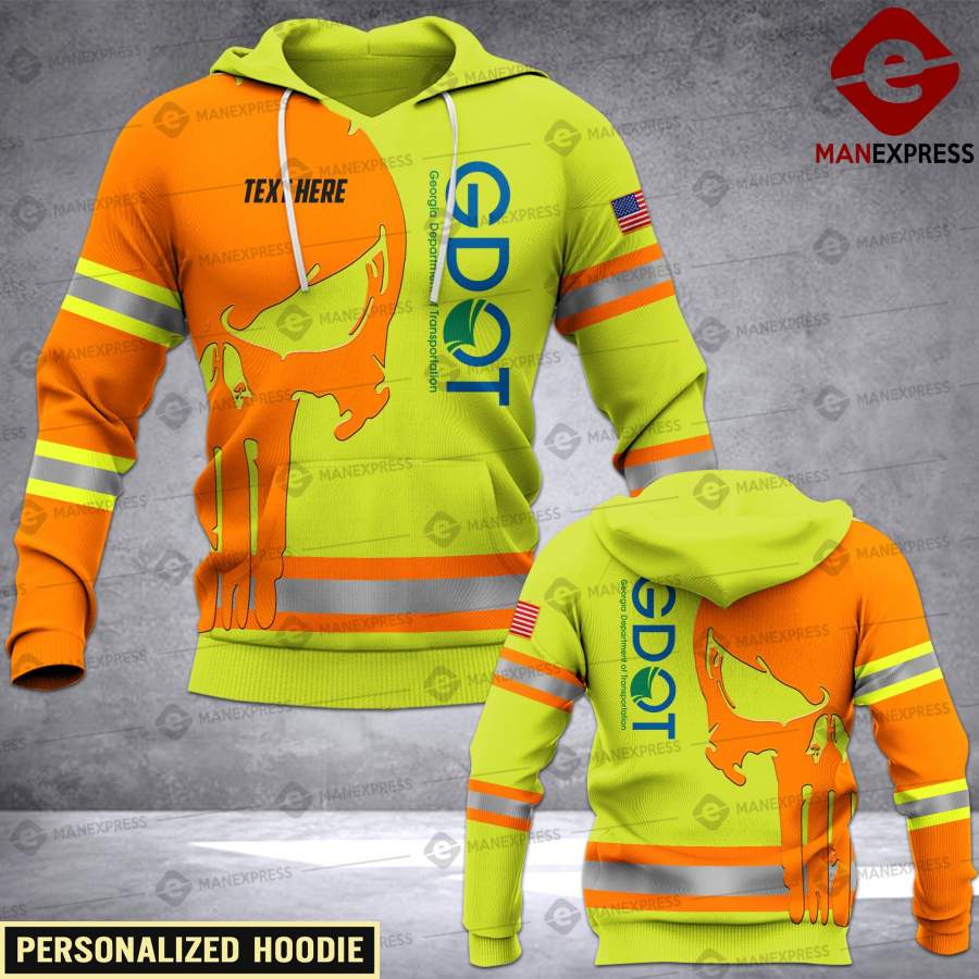 Customized Gdot – Georgia Department Of Transportation 3D Safety All-over Pullover Hoodie Print Unisex