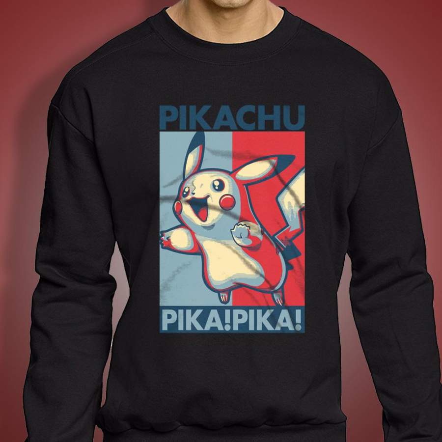 Pikachu Pika Pika Pokemon Men’S Sweatshirt