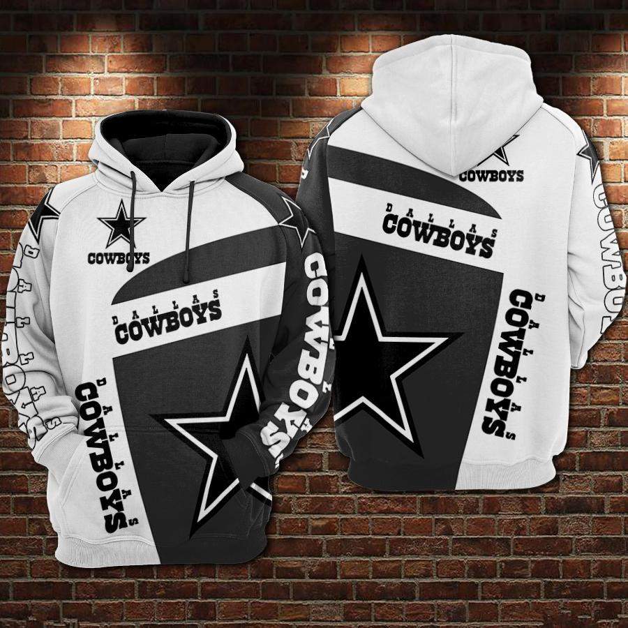 Dallas Cowboys Skull Hoodie 3D Style3808 All Over Printed