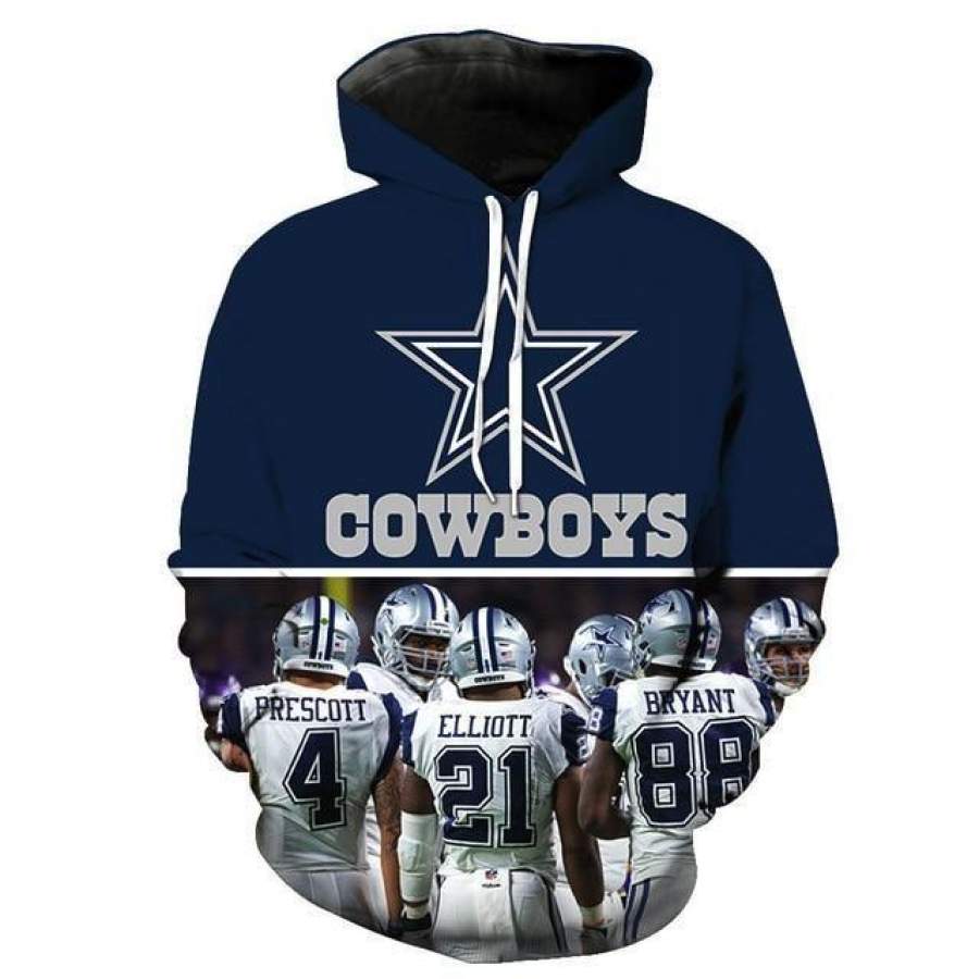 Dallas Cowboys Hoodie 3D Style413 All Over Printed