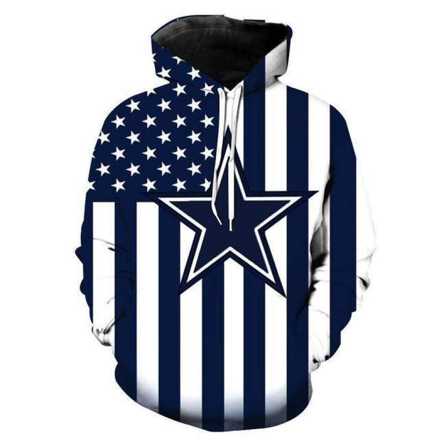 Dallas Cowboys Hoodie 3D Style402 All Over Printed