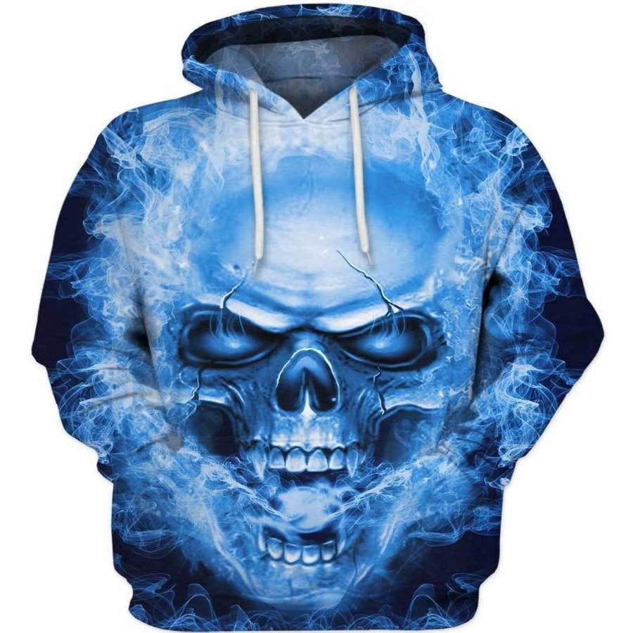 Dallas Cowboys Skull Hoodie All Over Printed