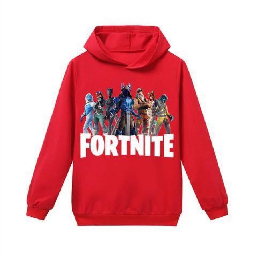 Boys and girls Fortnite Hoodie Ice King Leader team Long-sleeved t-shirt