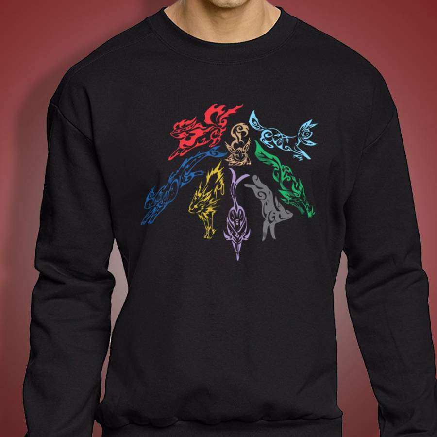 Pokemon Eevee Evolutions Tribal Men’S Sweatshirt