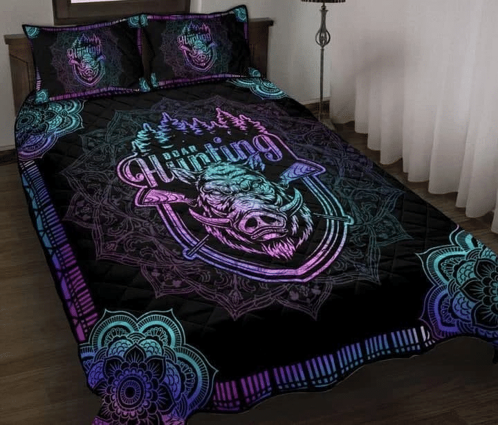 BOAR HUNTING QUILT BED SET