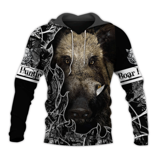 Beautiful Boar Hunting Camo 3D All Over Printed Hoodie