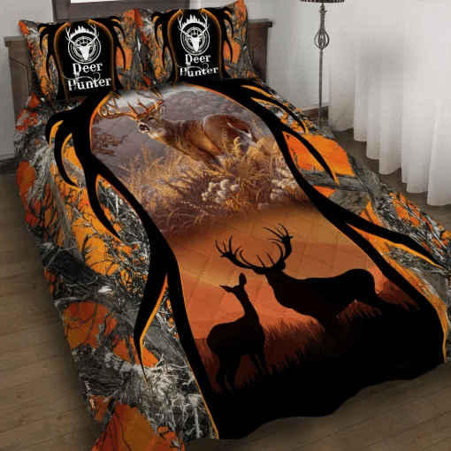 Deer Hunting v1 Quilt Bed Set