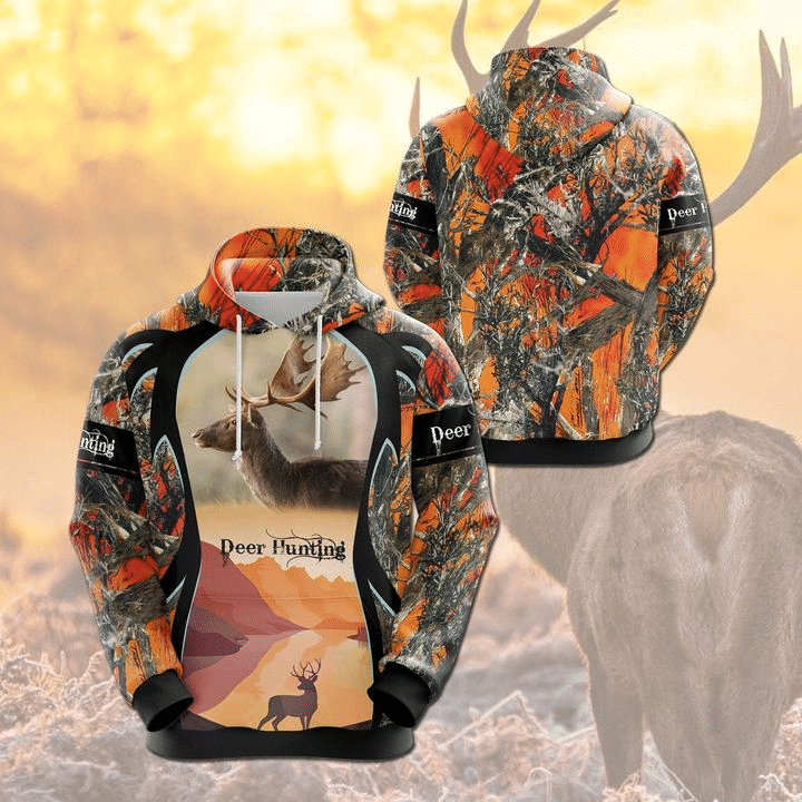 Deer Hunting 3D All Over Printed Hoodie CC