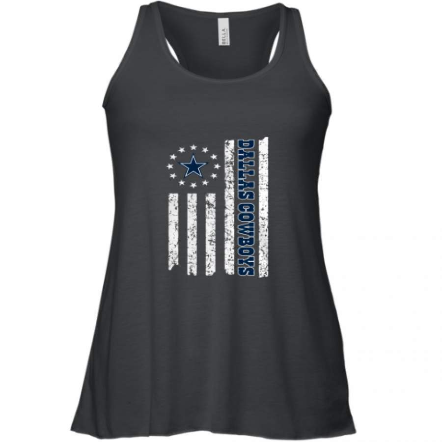 Dallas Cowboys American Flag Shirt Racerback Tank