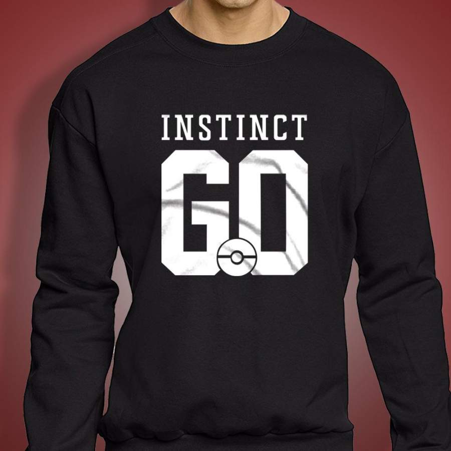 Team Instinct Go Pokemon Go Inspired Men’S Sweatshirt