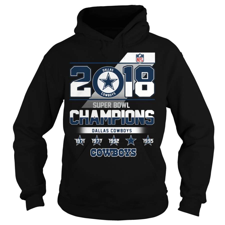 2018 Super Bowl Champions Dallas Cowboys Hoodie