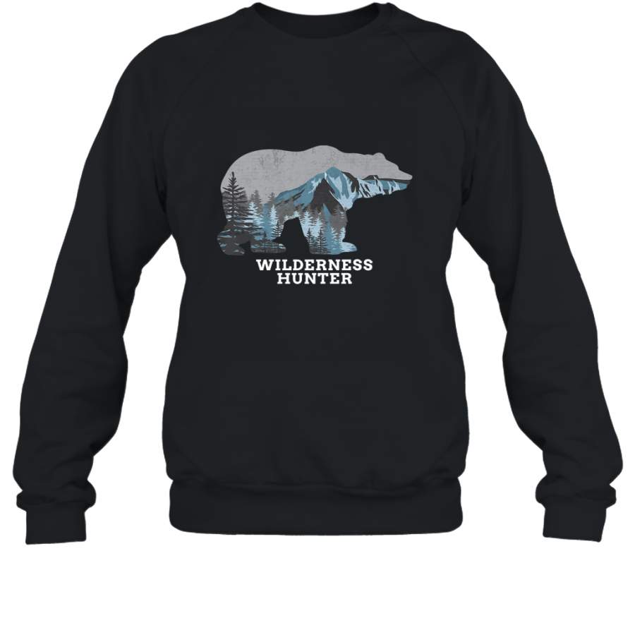 Bear Wilderness Hunter Outdoors Hunting Premium shirt Sweatshirt