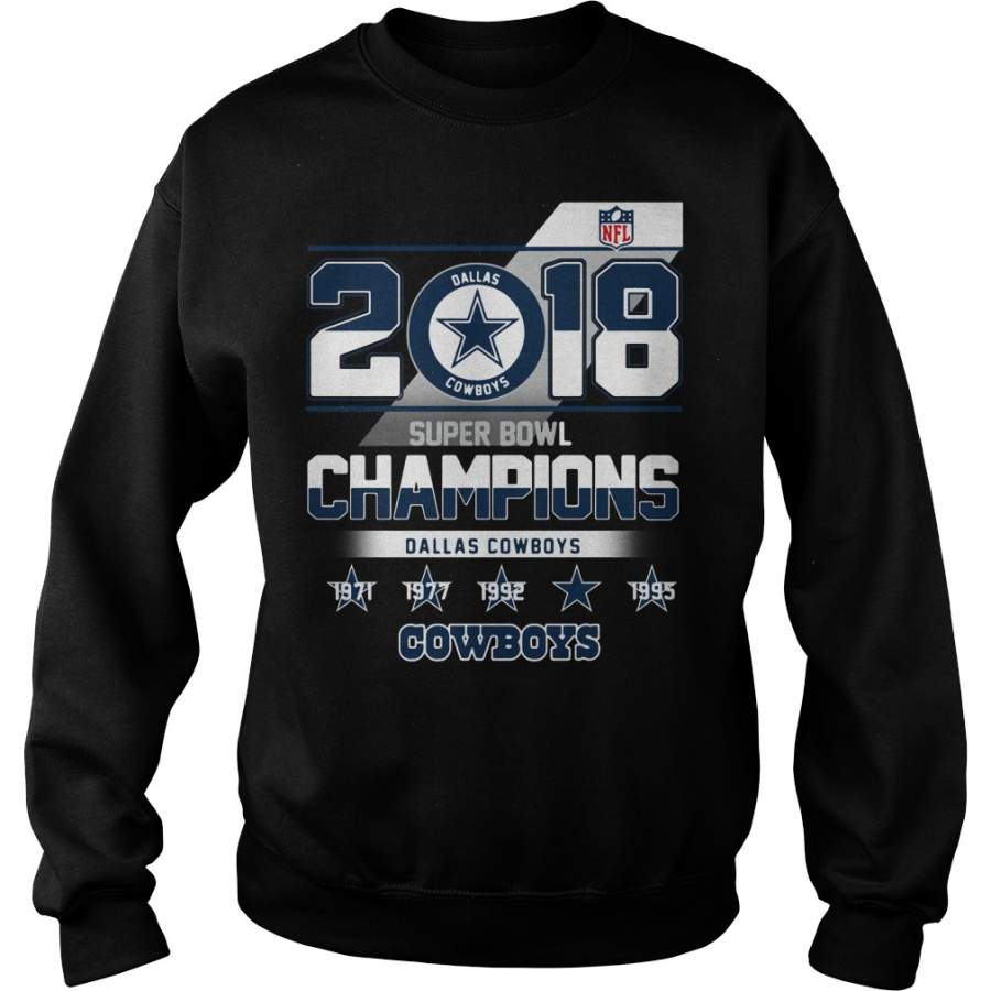 2018 Super Bowl Champions Dallas Cowboys Sweatshirt