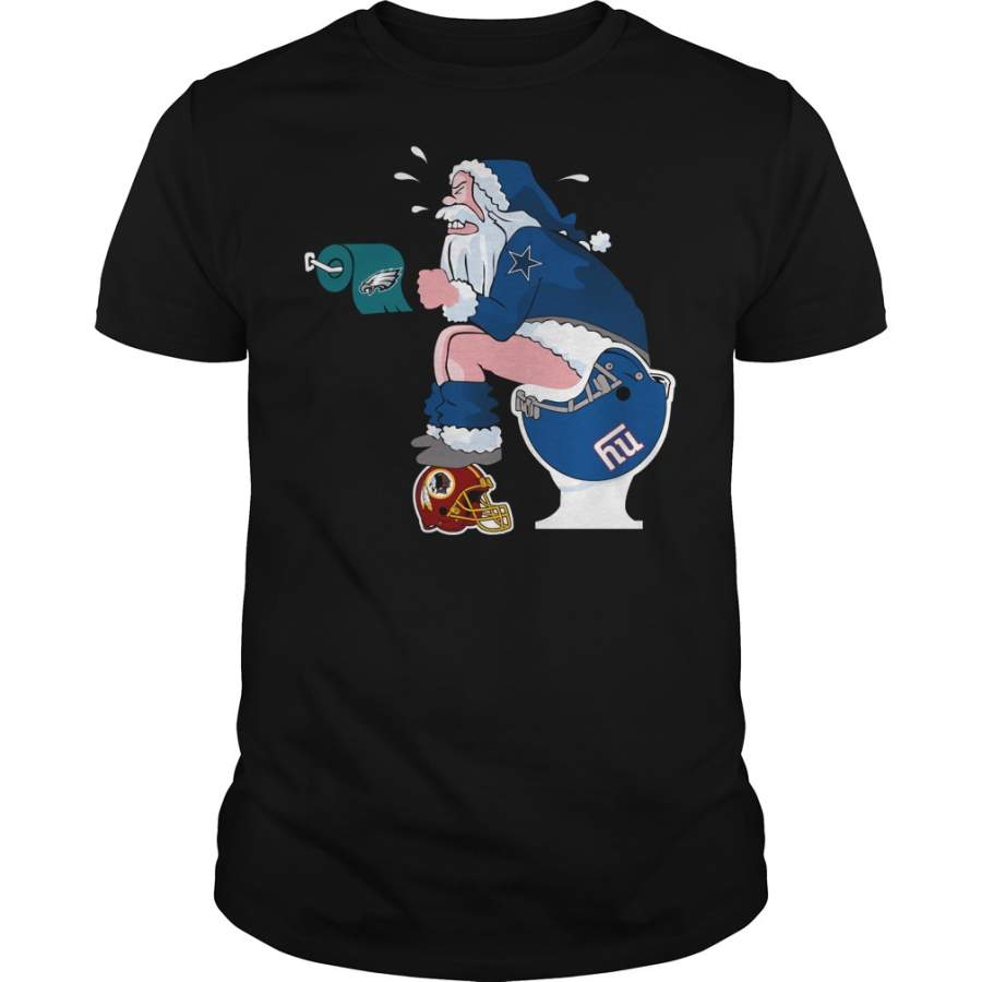 Dallas cowboys santa Claus toilet T-Shirt