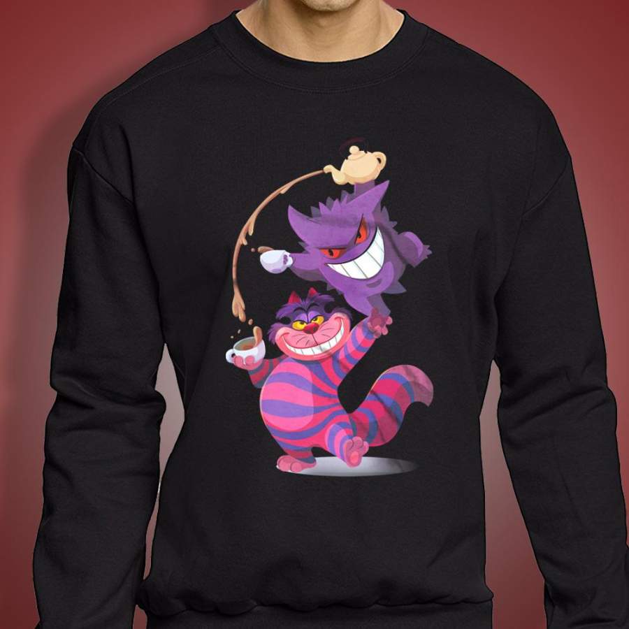 Cheshire Cat Wide Pokemon Men’S Sweatshirt