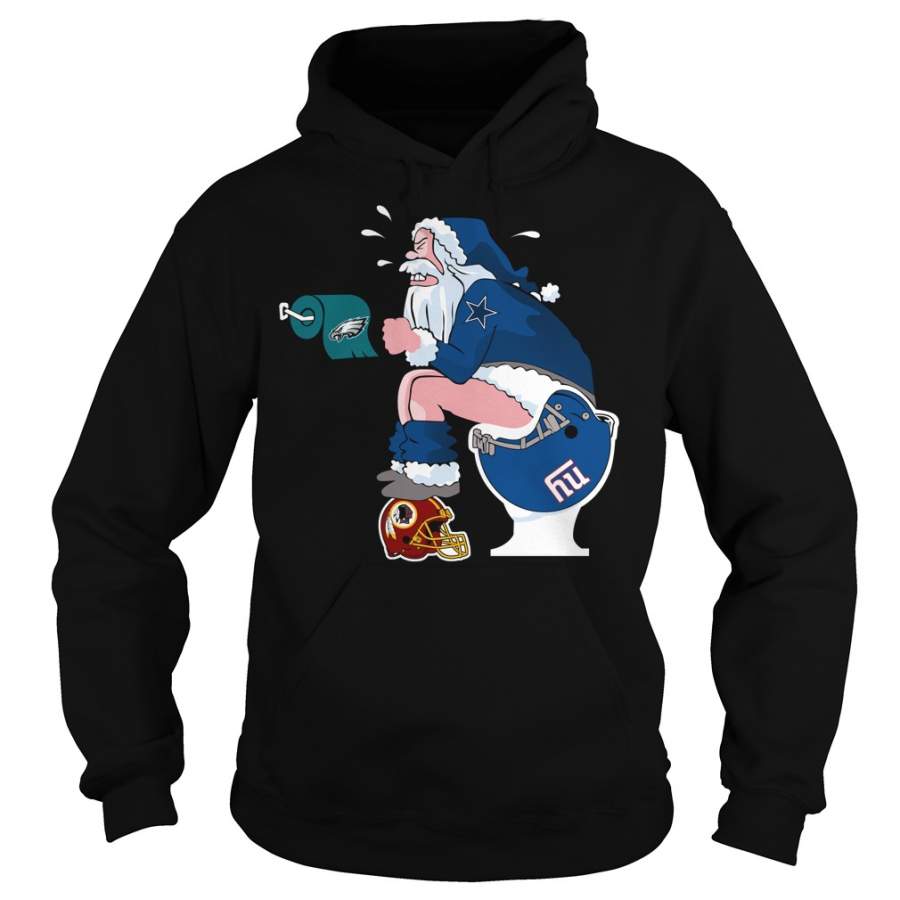 Dallas cowboys santa Claus toilet Hoodie