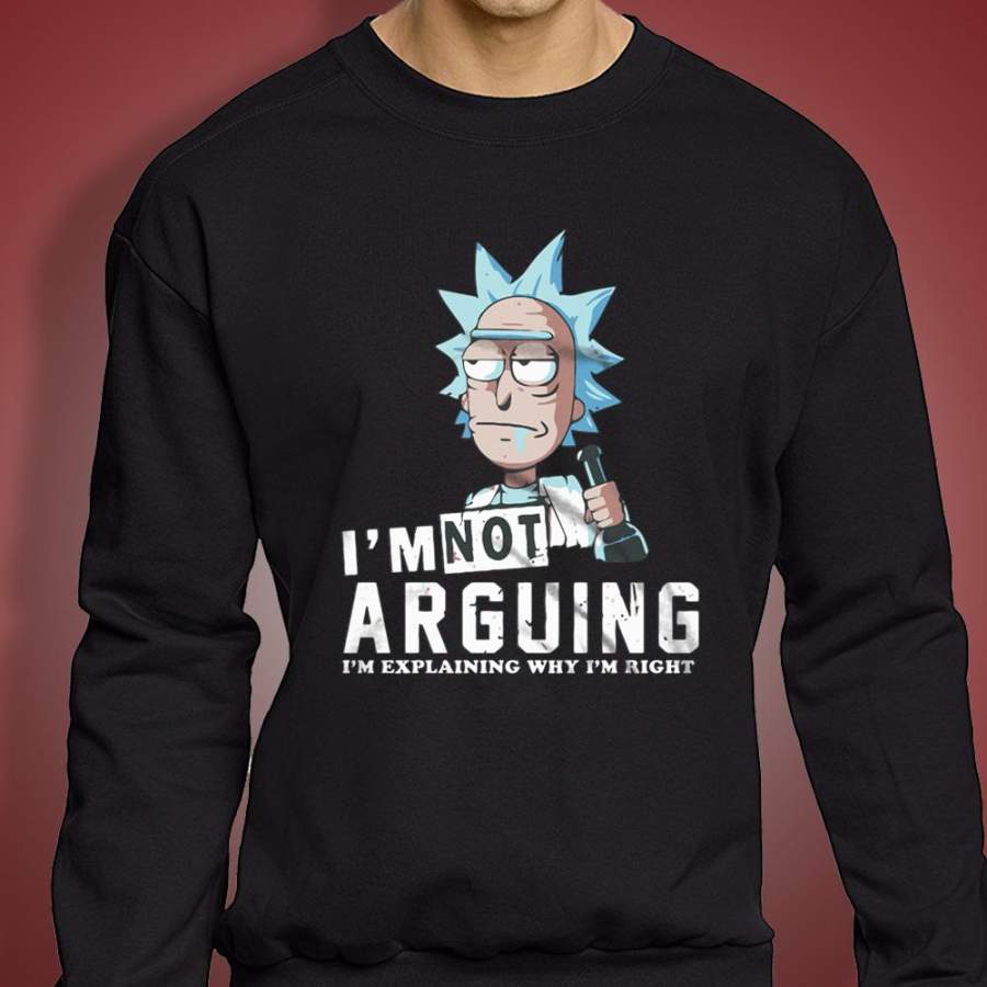 Rick And Morty Rick Not Arguing Men’S Sweatshirt