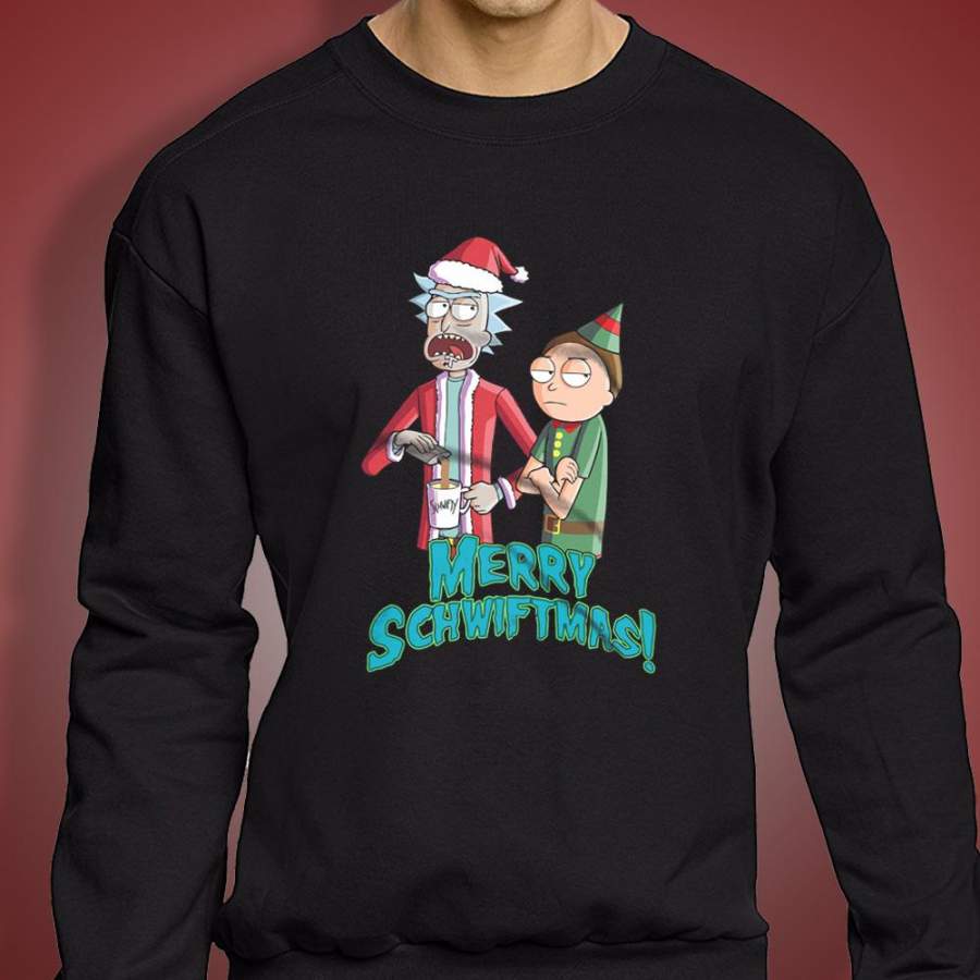 Rick And Morty Merry Schwiftmas Men’S Sweatshirt