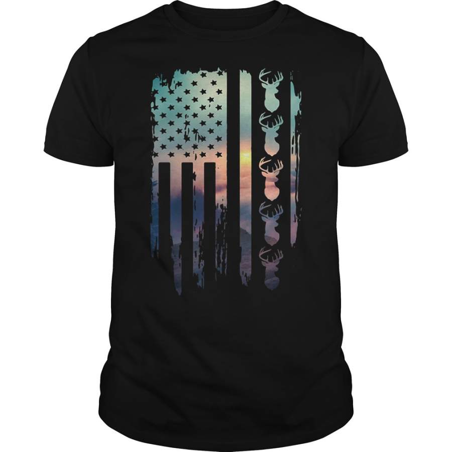 American flag hunting T-Shirt