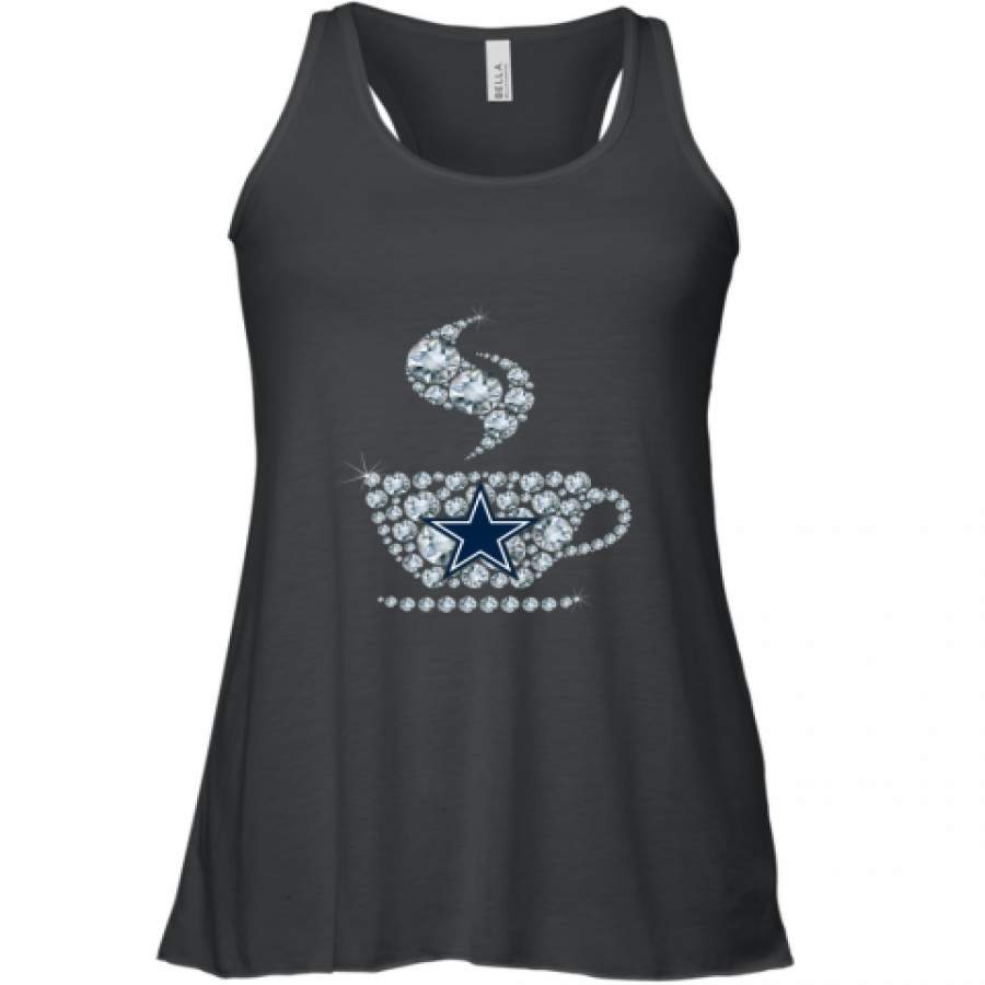 Dallas Cowboys Coffee Diamond shirt Racerback Tank